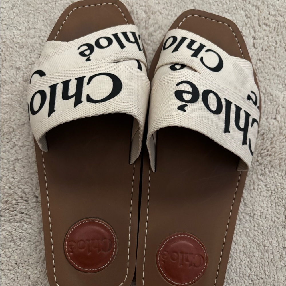 Chloe woody sandals size 38, used- like new.